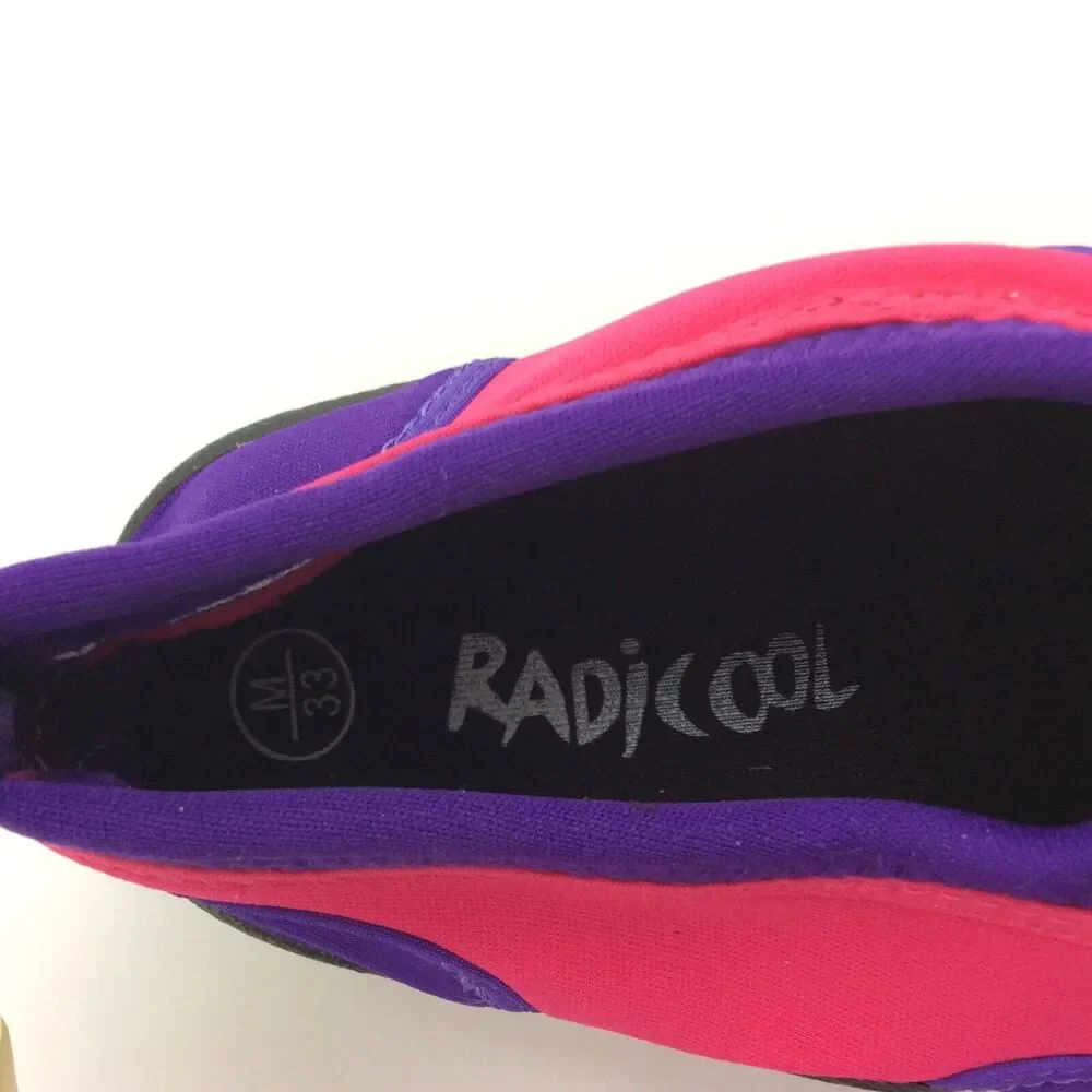 Kids Radicool Water Shoes Size 2 Aqua SocksPurple Pink